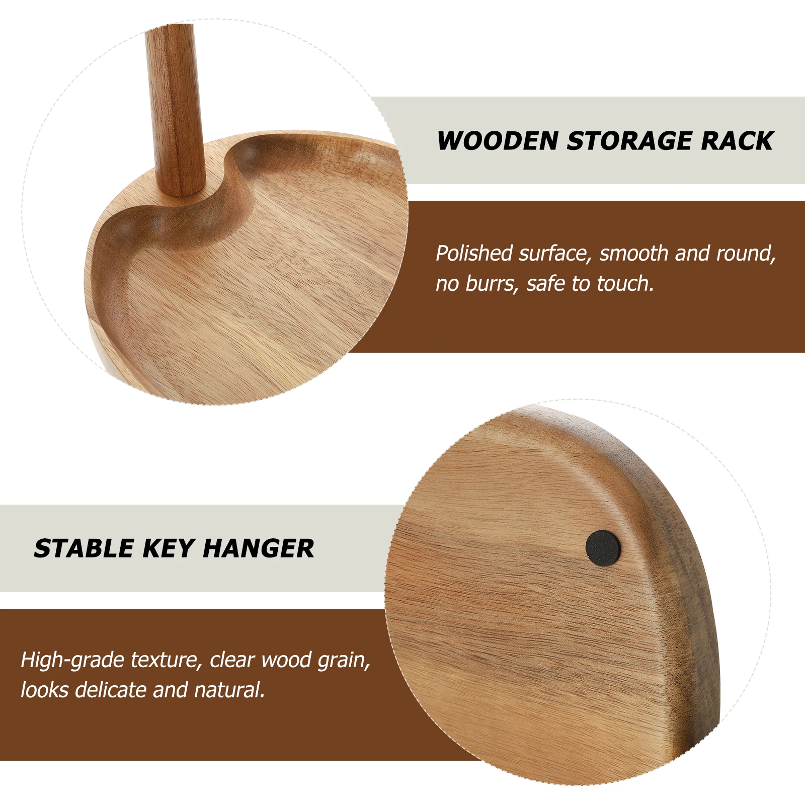 Wooden Key Rack for Keys Change Storage Home Decor Desktop nament Bracelet Jewelry Storage Skid Pad Stable