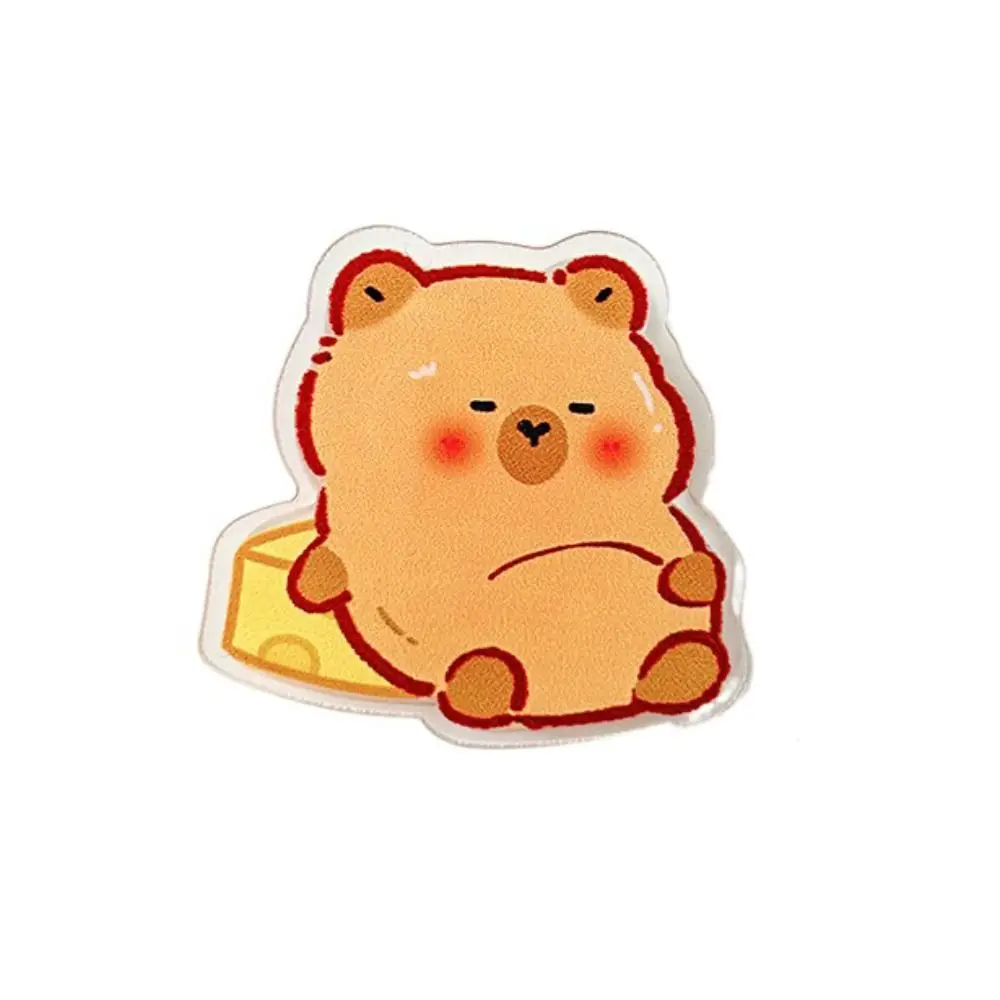 

Capybara Capybara PP Clip Paperclip Decorative Cartoon Memo Clip Bookmark Cartoon Acrylic Paper Clip Desk Organizer