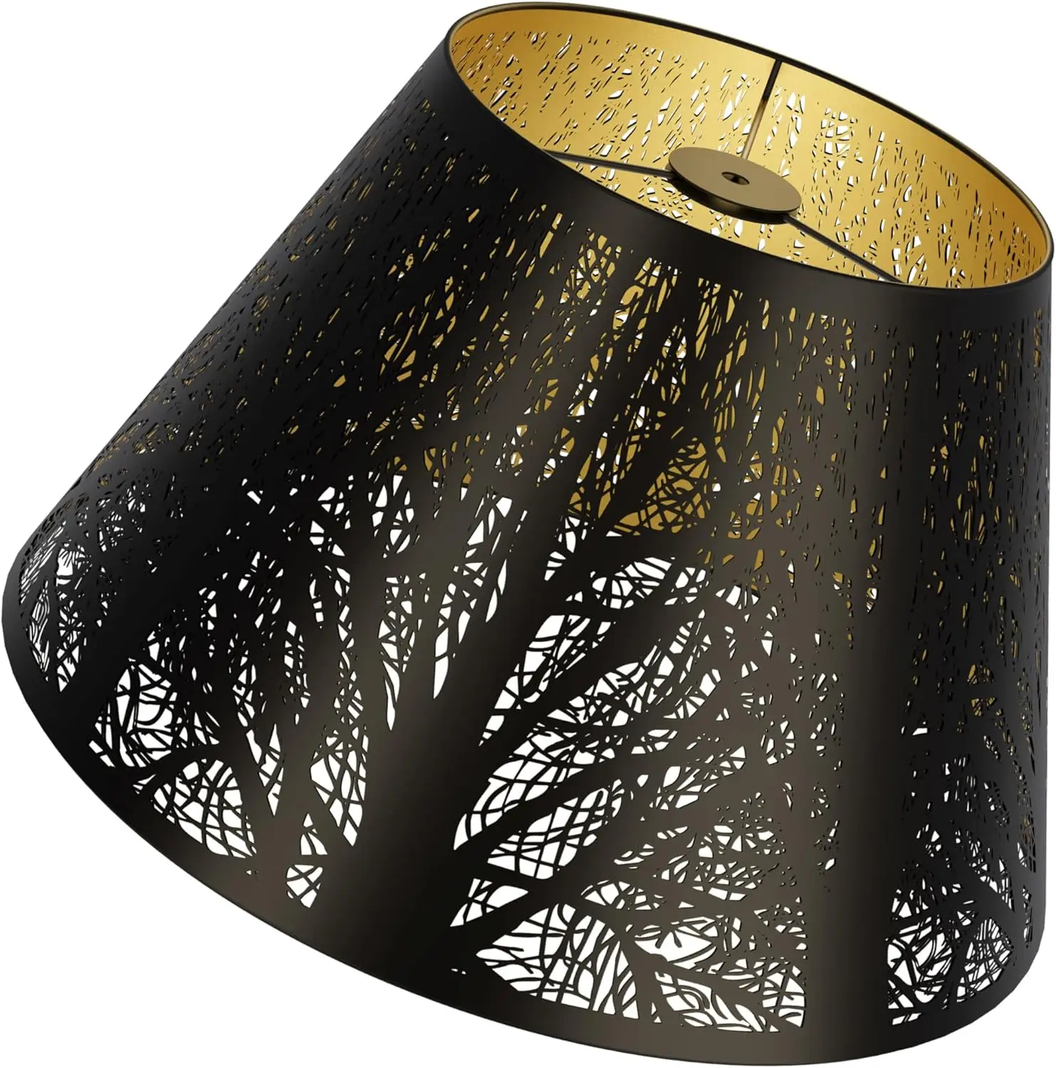 

Vintage black lamp shade,metal lamp shade,large lamp shade,bell lamp shades,decorative lamp shades,7" top x 13" bottom x