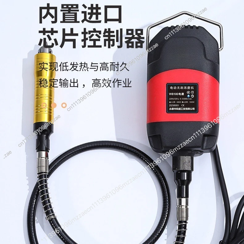 Hanging Grinder, Small Hand-held Polishing Machine Electric Grinding Wood Carving Jade Root Carving Core Machine Carving Jade