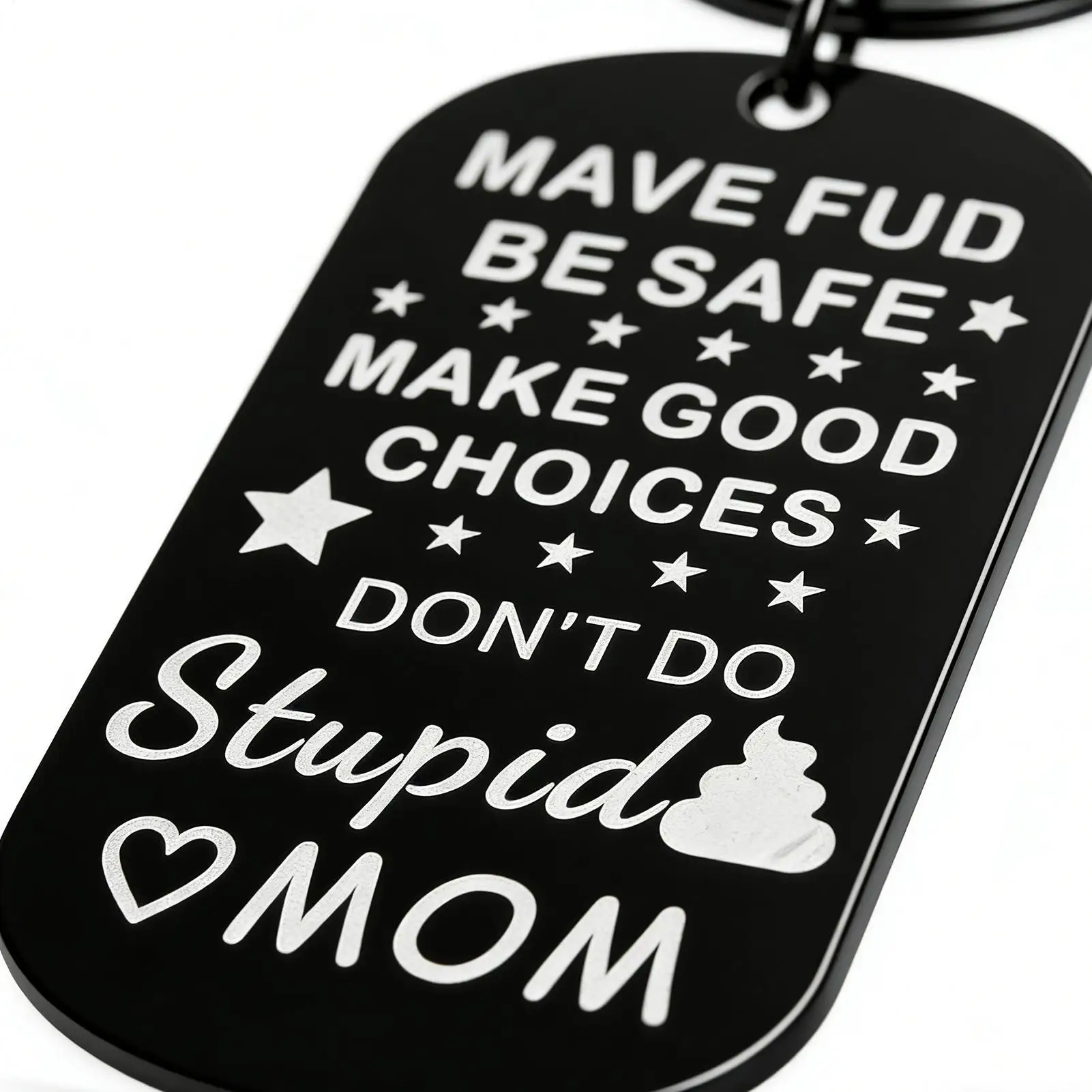 

Novelty Keychains Meaningful Cool Humorous Bag Keychain From Mother For Kid Boys Youth Son Daughter Family Friends Christmas