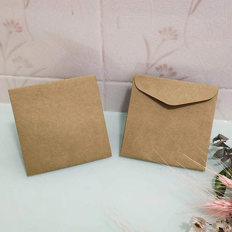 20pcs 11x11cm Square Envelope Blank Envelope Business Gift Colorful Envelope 180~230g