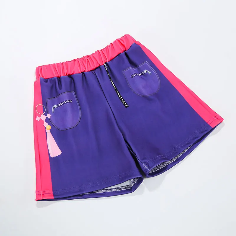 Mädchen Hip-Hop Tanzkostüm 3-teiliges Set Crop Top Shorts Kinder Sänger Bühnenoutfit 2026 Neue Cosplay-Kleidung – Detail 7