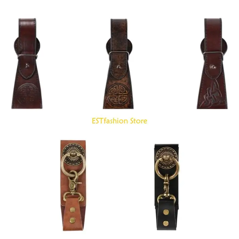 

Y5GC винтажный стиль из искусственной кожи с пряжкой для костюма для косплея, регулируемый ремешок