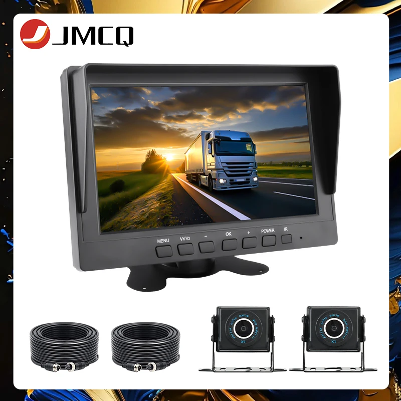 JMCQ 8 pollici AHD 1080P telecamera per retromarcia per auto con Monitor per camion Bus Paking fotocamera impermeabile Super Night Vision Eazy