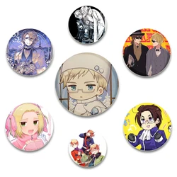 Anime Hetalia World Stars Enamel Pins Handmade Brooches for Clothes Backpack Decoration Cartoon Badge Jewelry Accessories Gifts