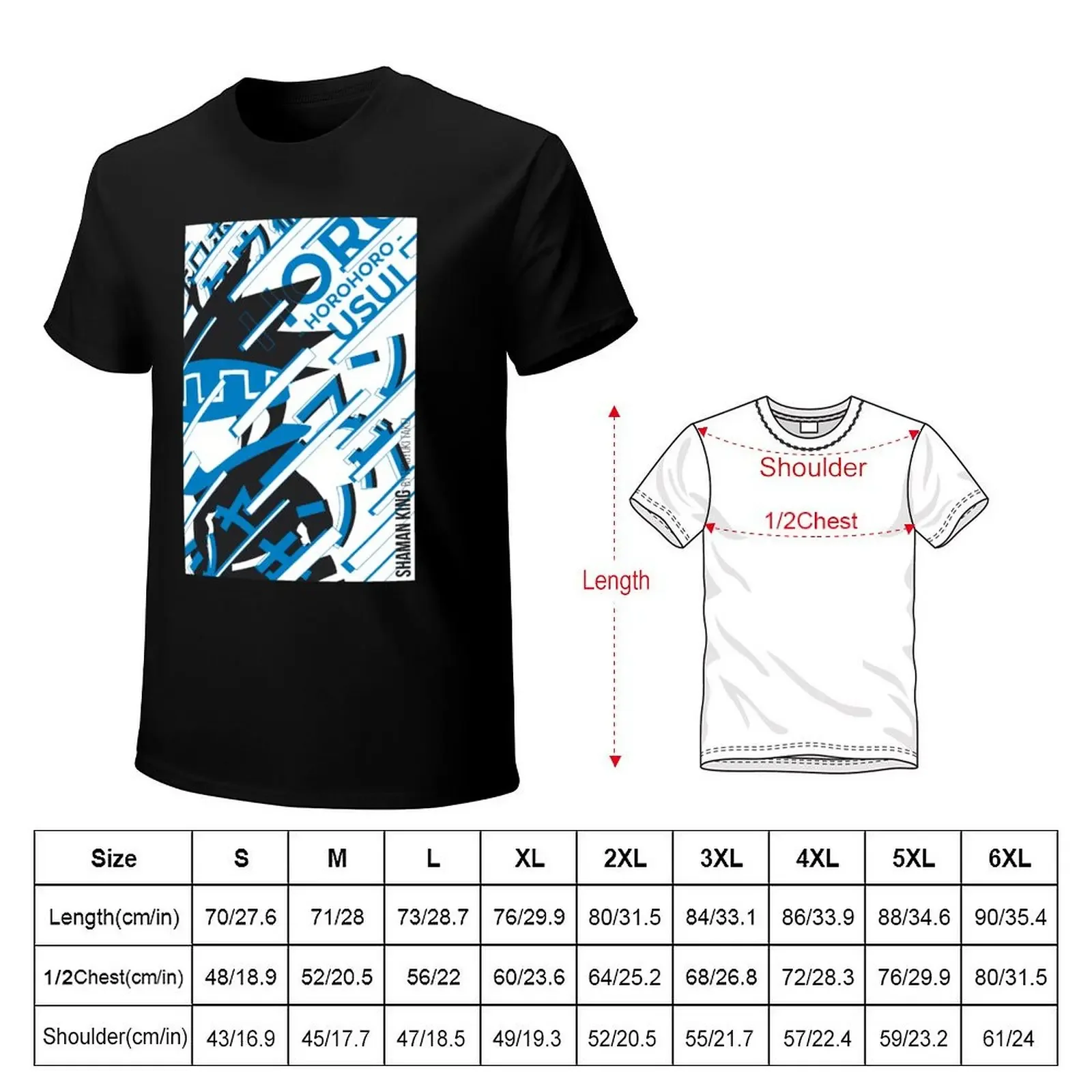 Horohoro - Shaman King T-Shirt anime figures kawaii clothes customs design your own cute clothes plus size men clothing