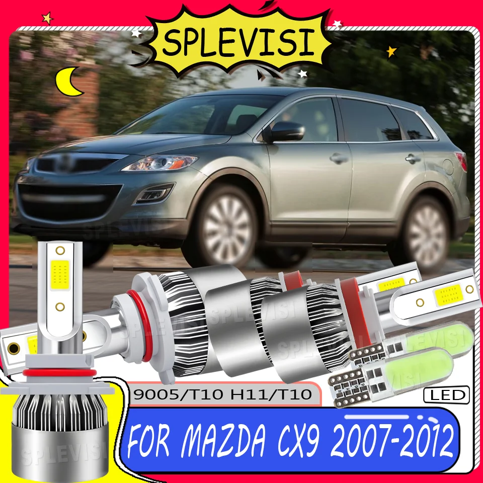 

Night Safety Tool-Less Fit Long Lifespan 60000+ Hours Headlight High Low Beam Bulbs For Mazda CX9 2007 2008 2009 2010 2011 2012