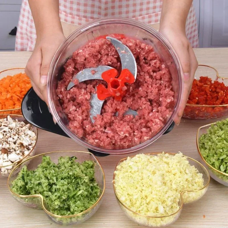 Manual Meat Grinder, Hand Stirrer, Dumpling Stuffing, Mince Meat Cutting Machine, Kitchen Supplies, Cooking Machine, Household F