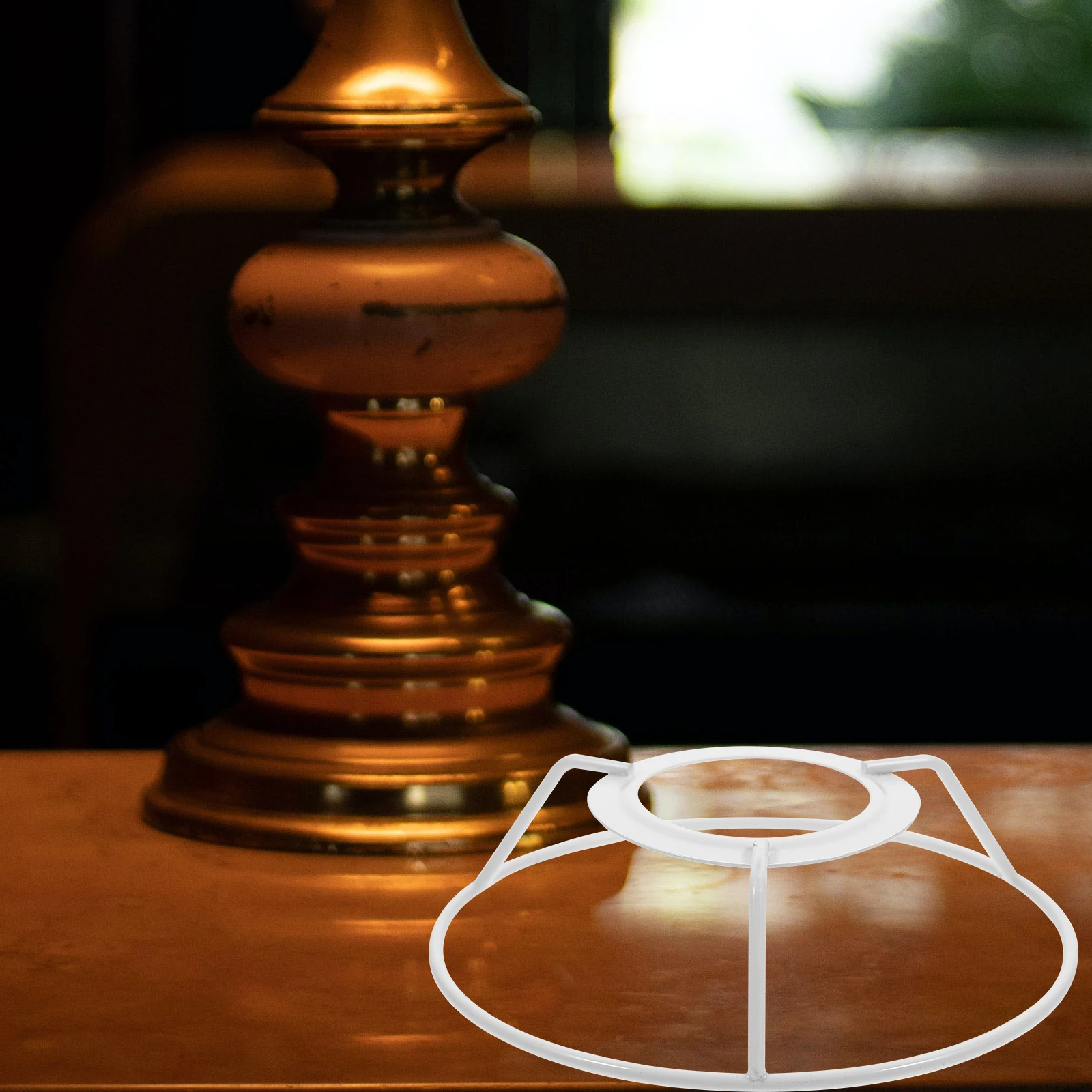 

2 set Round Iron Wire Lampshade Frame Ring Replacement Metal Lamp Shade Supports For Diy Table Floor Lamps Vintage Light