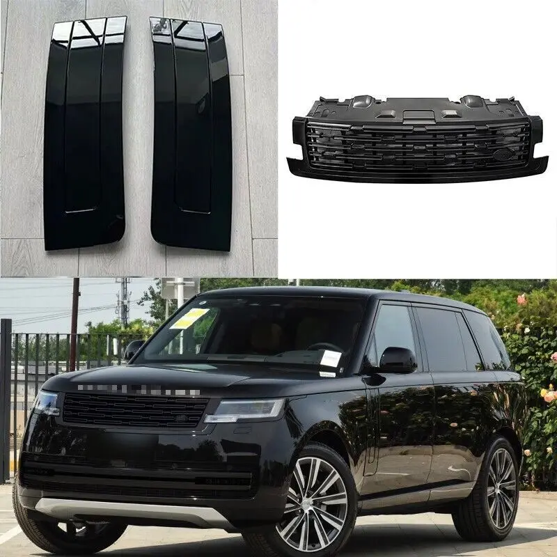 

3Pcs Front Grille Side Vent Mesh Grill Bar Trims Fits for 2023 2024 Range Rover