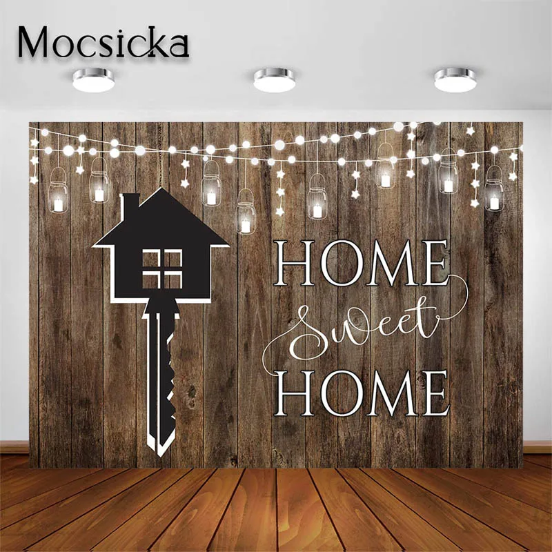 Mocsicka House Wskins Toile de fond de fête, Bois vintage, Doux, Décorations pour la maison, Arrière-plan, Rassemblements de famille, Accessoires de photographie, Bannière