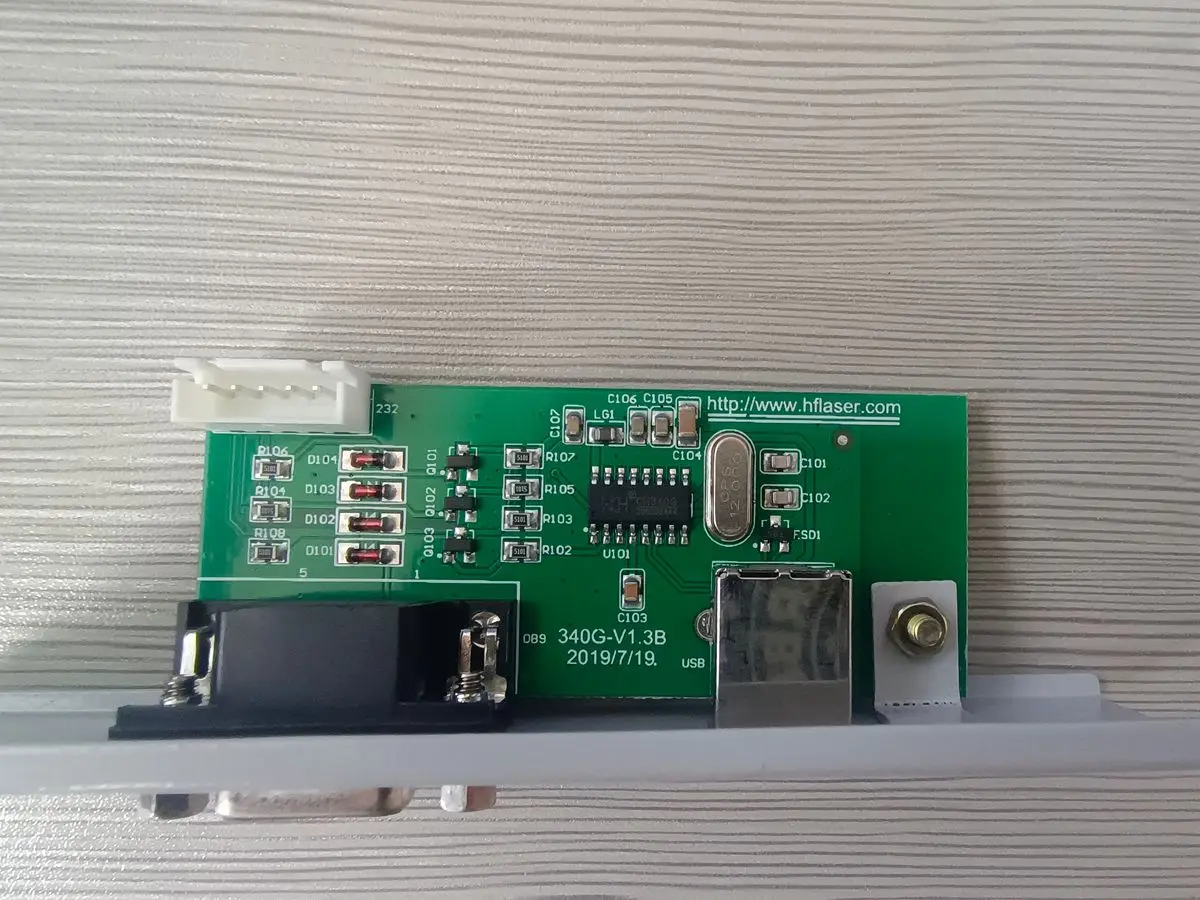 Imagem -02 - Porta Usb e Serial Port Board Fit para Redsail Rs500c 720c 800c 1120c 1360c Cortador de Vinil Plotter de Corte 340 1pc