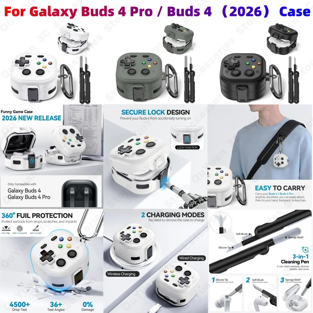 For Samsung Galaxy Buds 4 Pro/4 Case Classic replica game controller appearance headphone protective cover For Galaxy Buds 4 Pro