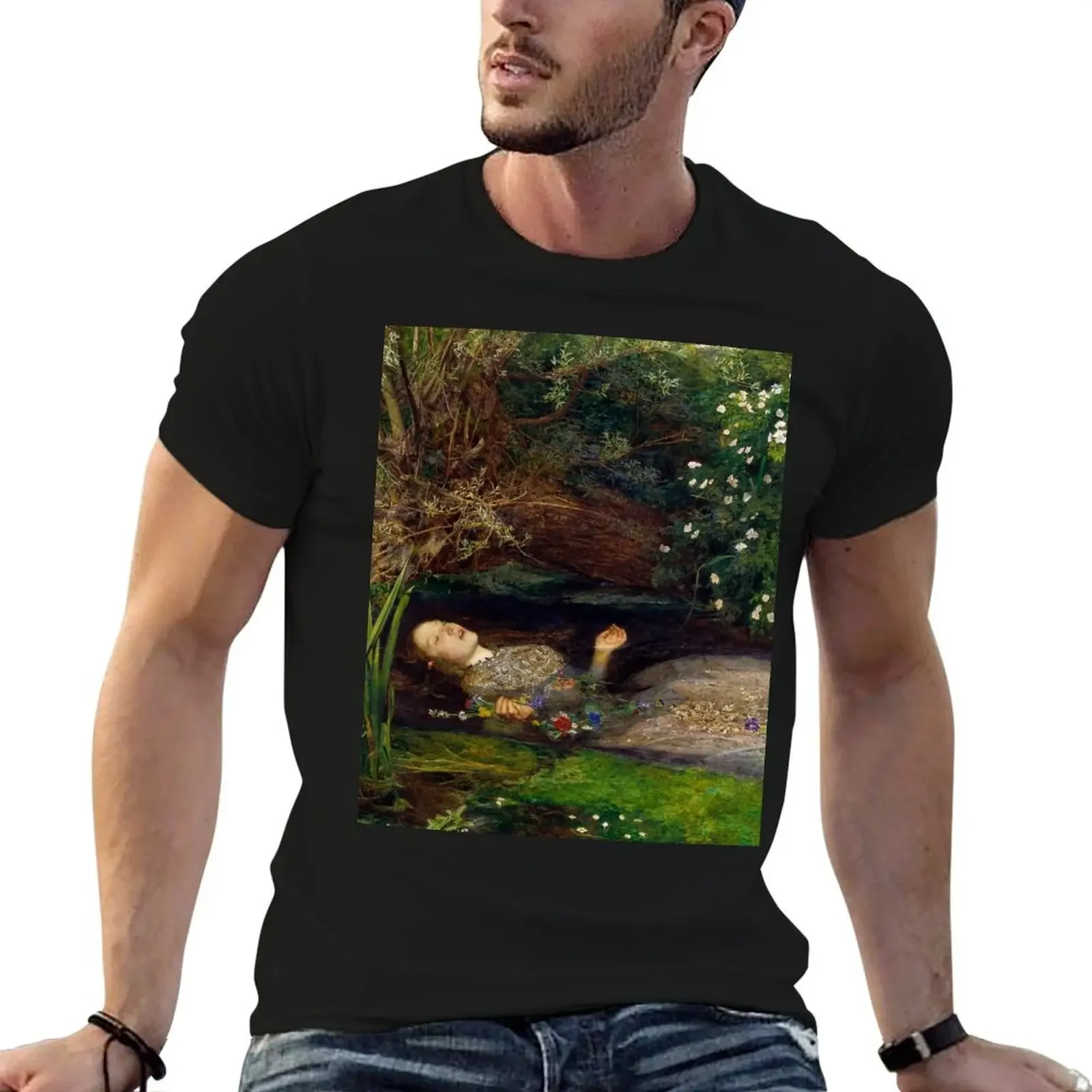 Ophelia - John Everett Millais T-Shirt kawaii clothes tees t shirt men 100℅ cotton