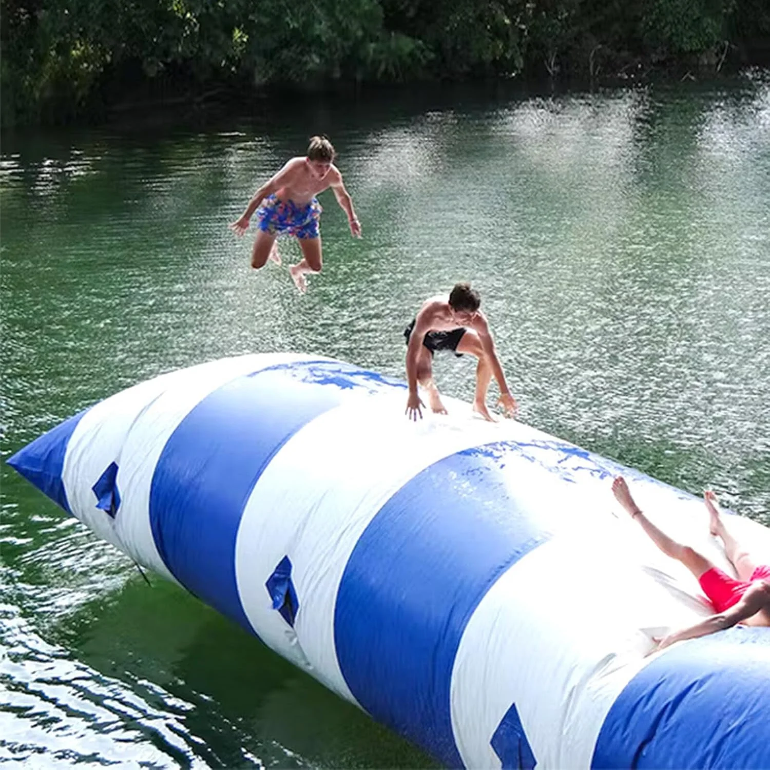 Wasserklecksprung Aqua Air Blob Jump Aufblasbarer Wasserklecks 8x3m PVC Wassertrampolin Sprungkissen Wasserairbag