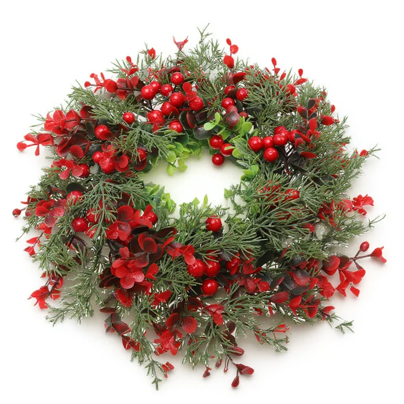 

Holiday Wreaths Artificial Christmas for Front Door Garland Outdoor Small Decor Xmas Cabinets Winter