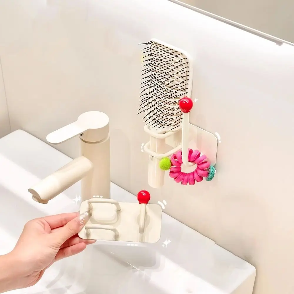 

Multi-functional Wall Mounted Headband Hook Waterproof Punch-Free Storage Rack Self Adhesive Jewelry Hook Comb