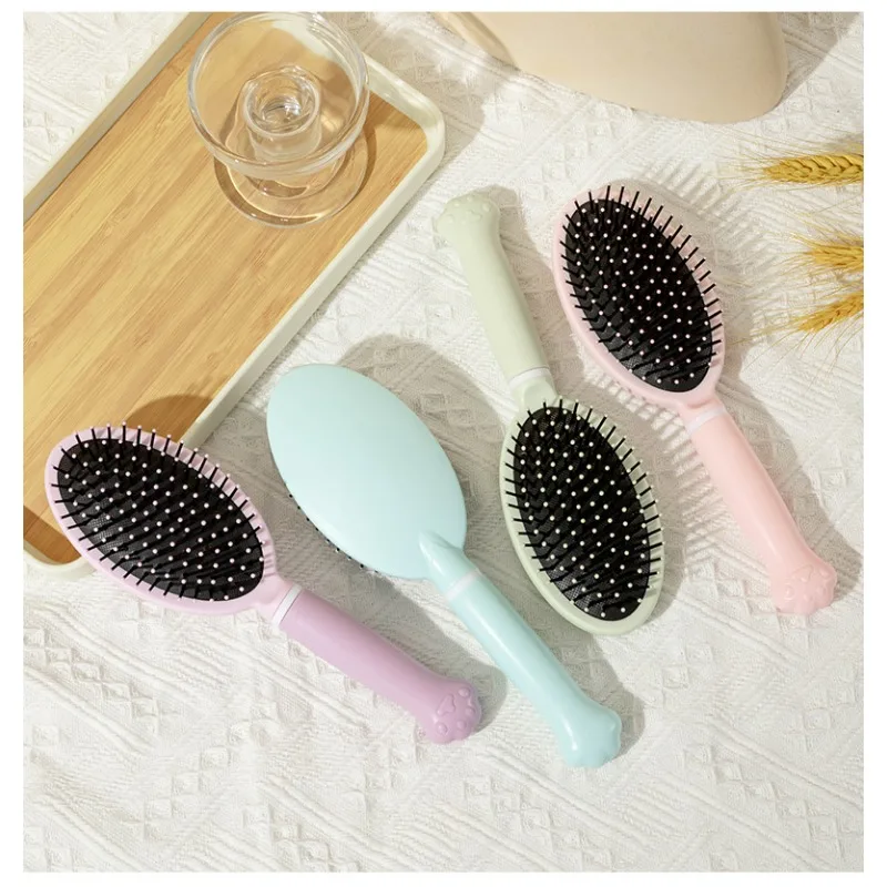 Air Cushion Massage Anti-screw Untangling Hairdressing Hair Brush Cute Cat Claw Activity Gym Styling Makeup Curly Hair Comb