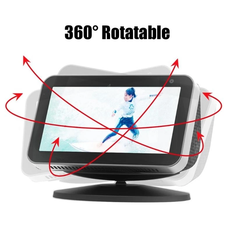 J78A Adjustable Rotatable Bracket Speaker Holder Surround Sound for Echo Show 5 Stand Speaker Base Mount