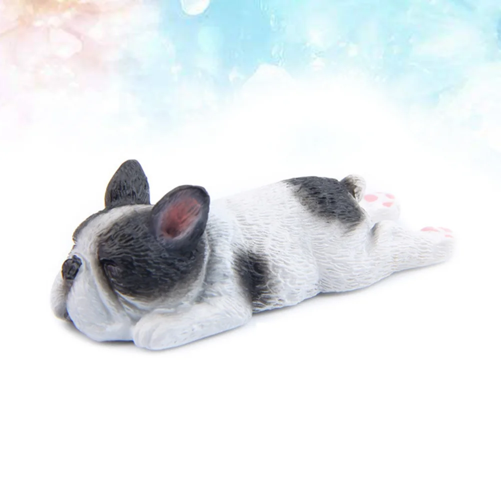 

3D Dog Fridge Magnets French Style Magnetic Sleeping Design For Refrigerator Whiteboard Home Decoration Gift (White)