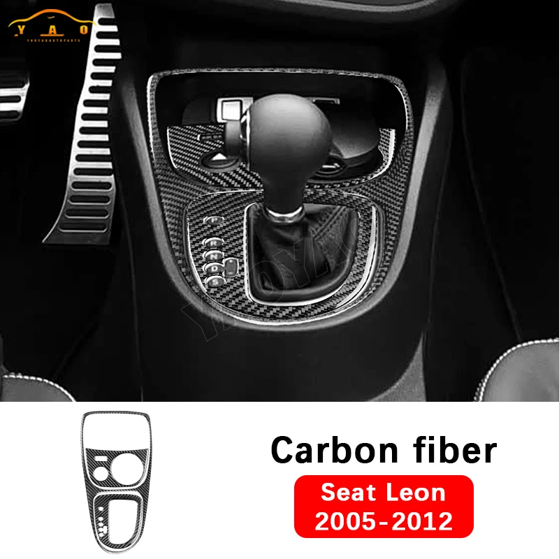 

Car Sticker For SEAT Leon 2005 2006 2007 2008 2009 2010 2011 2012 Car Gear Shift Cup Holder Panel Sticker Decorate Accessories