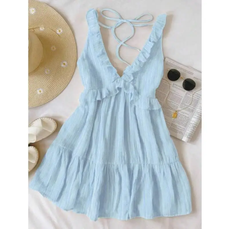 Saia simples com alça de renda cor pura luz amarelo k 64077 sle roupas esportivas casuais sete sve outono temporada