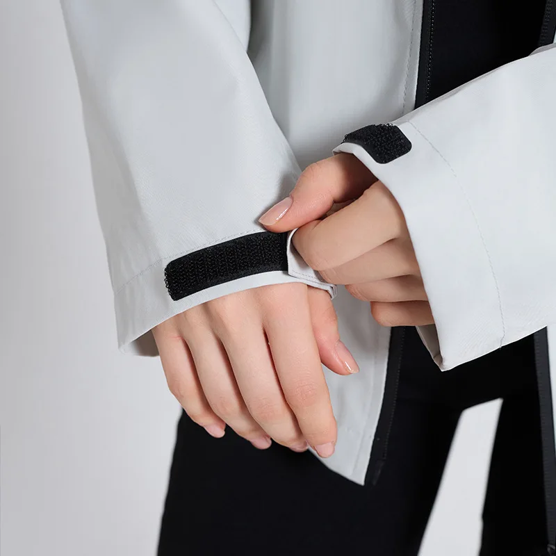 ملابس رياضية خارجية بغطاء للرأس للسيدات وسترة كاجوال برباط، مقاومة للماء، مقاومة للبقع والزيت #4