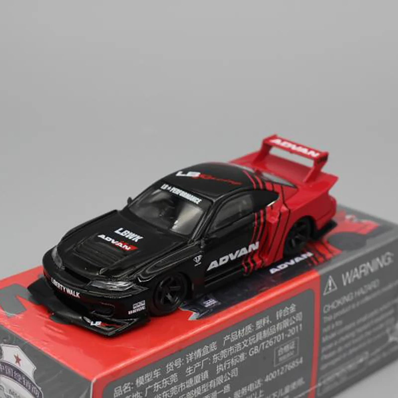 

Литой под давлением Mini GT масштаб 1:64 Nissan S15 Silvia модифицированный LB широкий спортивный автомобиль модель автомобиля из сплава Коллекционная игрушка в подарок сувенир