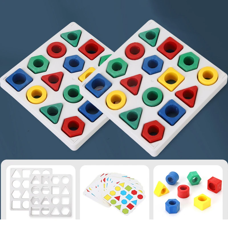 Kinder Geometrische Formen Montessori Puzzle Klassifizierung Mathematische Ziegel Vorschule Lernen Bildung Spiele Kinder Spielzeug