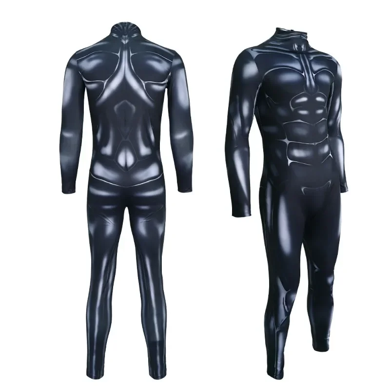 Halloween 3D Cetak Digital Zentai Bodysuit Kostum Cosplay Ketat Seluruh Tubuh untuk Dewasa Pertunjukan Panggung Jumpsuit Pesta Bertema