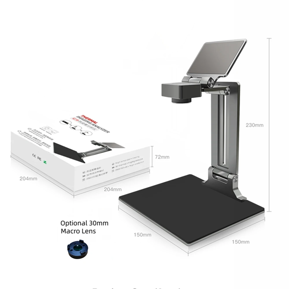 Analizator termowizyjny 3D 256x192 kamera 30mm mikro obiektyw do sprawdzania zwarcia złożonych błędów naprawa mobilnego komputera PCBA