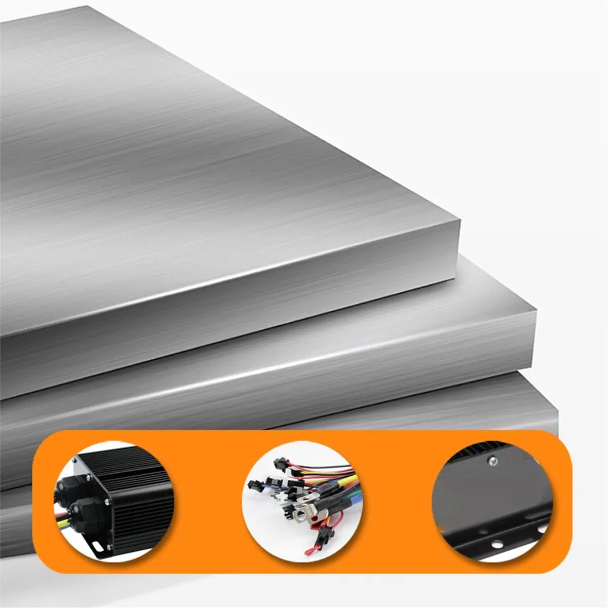 

(ABHW) Электрический контроллер двигателя для электросамоката 48-72В 80А, трехрежимный, синусоидальный/прямоугольный контроллер