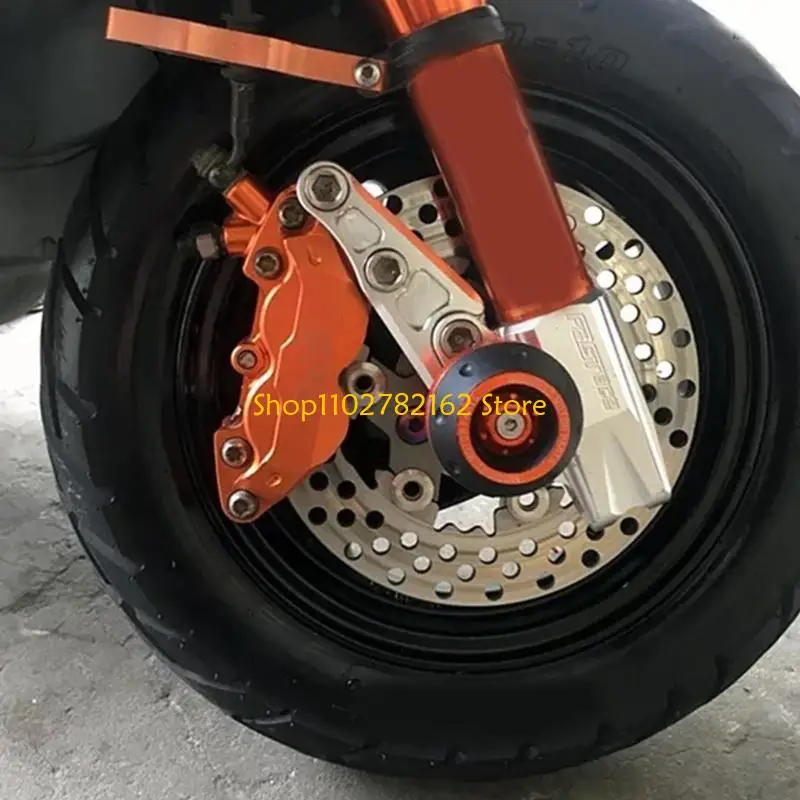 

547B Motorcycle Wheel Crash Protector Motorbike Falling Scooters Wheel Crash Pad Front Fork Frame Slider