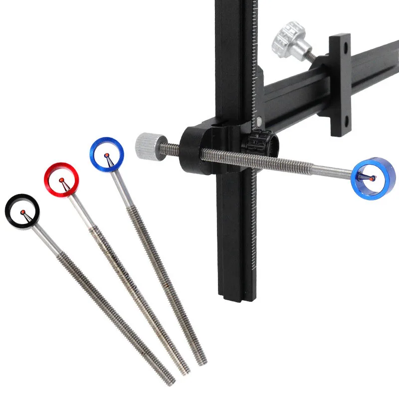 Accessoires de tir à l'arc de remplacement de tir de chasse de goupille de vue d'arc classique en métal Long, point de visage de Fiber optique, filetage de vis 8-32 UNC