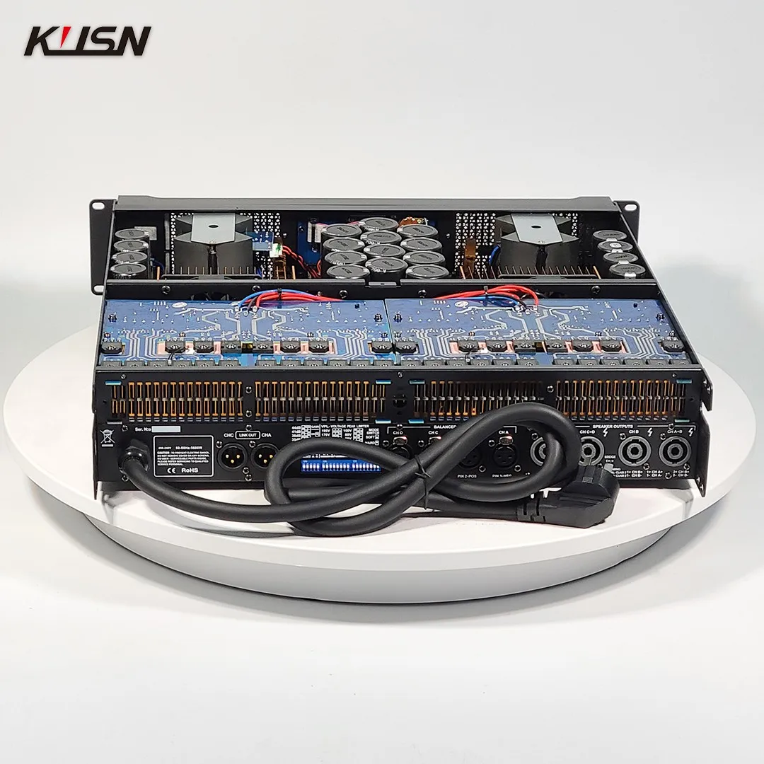 2200 واط X4 8 أوم عالية الأداء المهنية مضخم رقمي ستيريو 2U مكبر كهربائي الراقية العروض الكبيرة القضبان الطرف #4