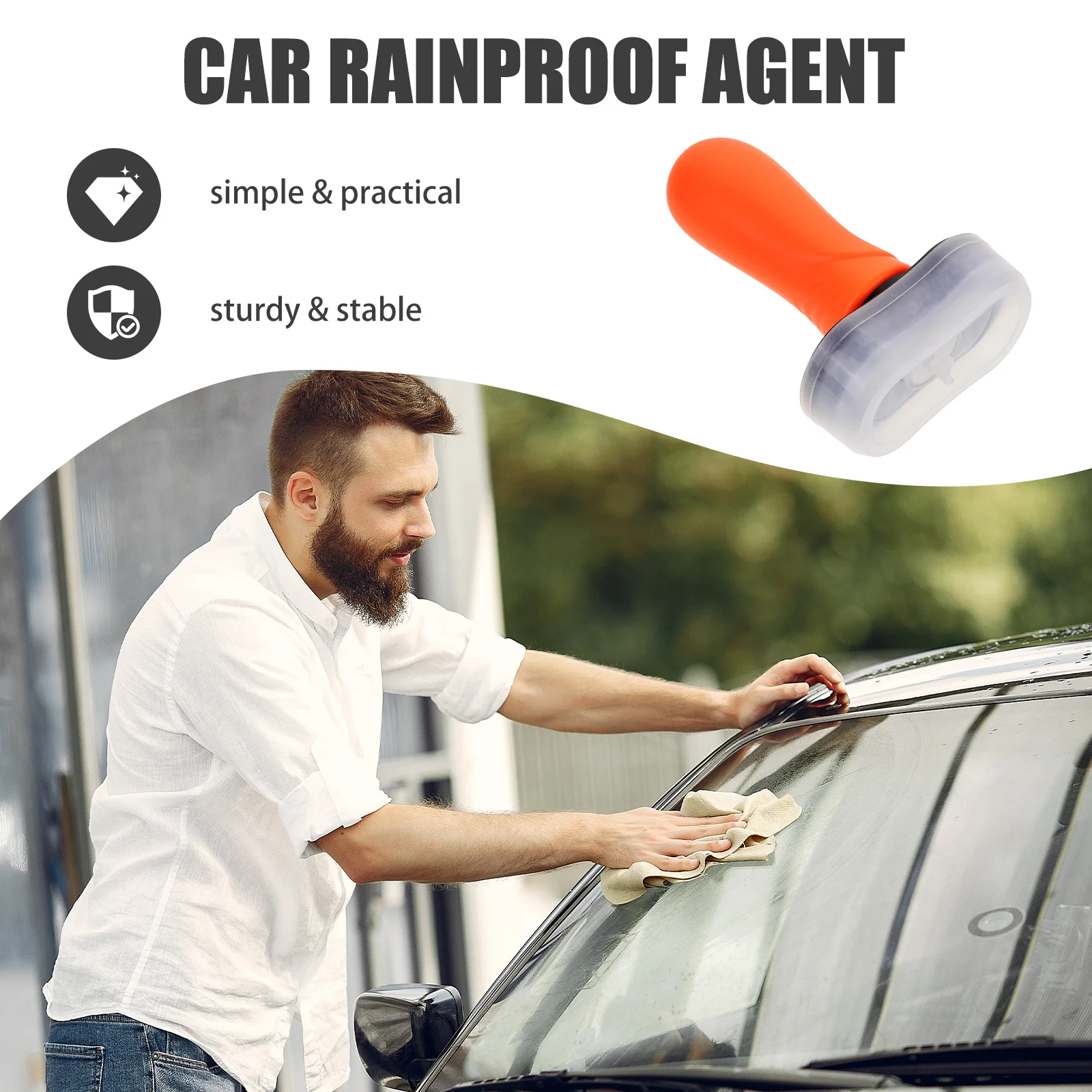 

Car Rainproof Agent 100ml Windshield Oil Film Remover Glass Cleaning Agent Vehicle Durable Glass Cleaner Easy Apply Car