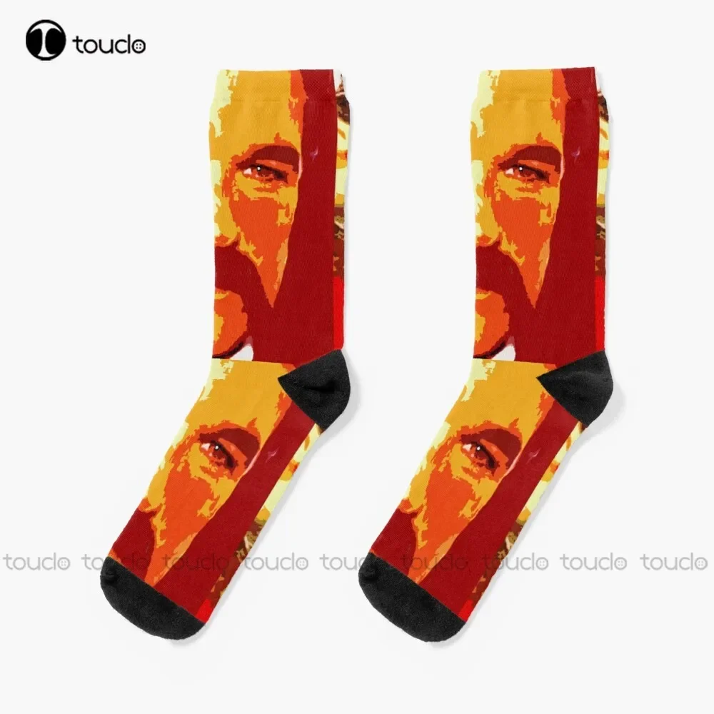 

Курт Рассел Wyatt Earp Надгробие Надгробие Фильм Ok Corral Doc Holliday Носки Носки для бега Женский рождественский подарок на заказ