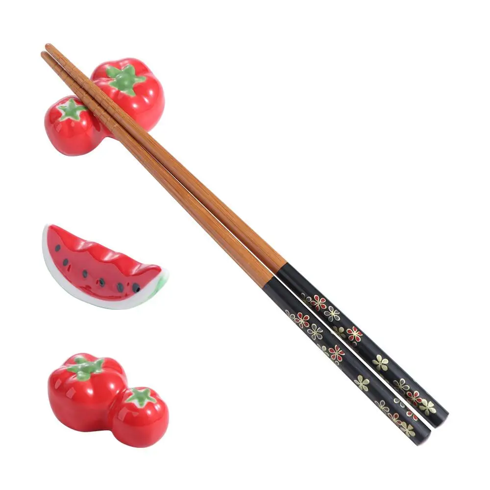 أدوات تزيين المنزل السيراميك لطيف 2 أنماط الراحة أدوات المطبخ شوكة رف حامل أعواد الأكل أدوات المائدة