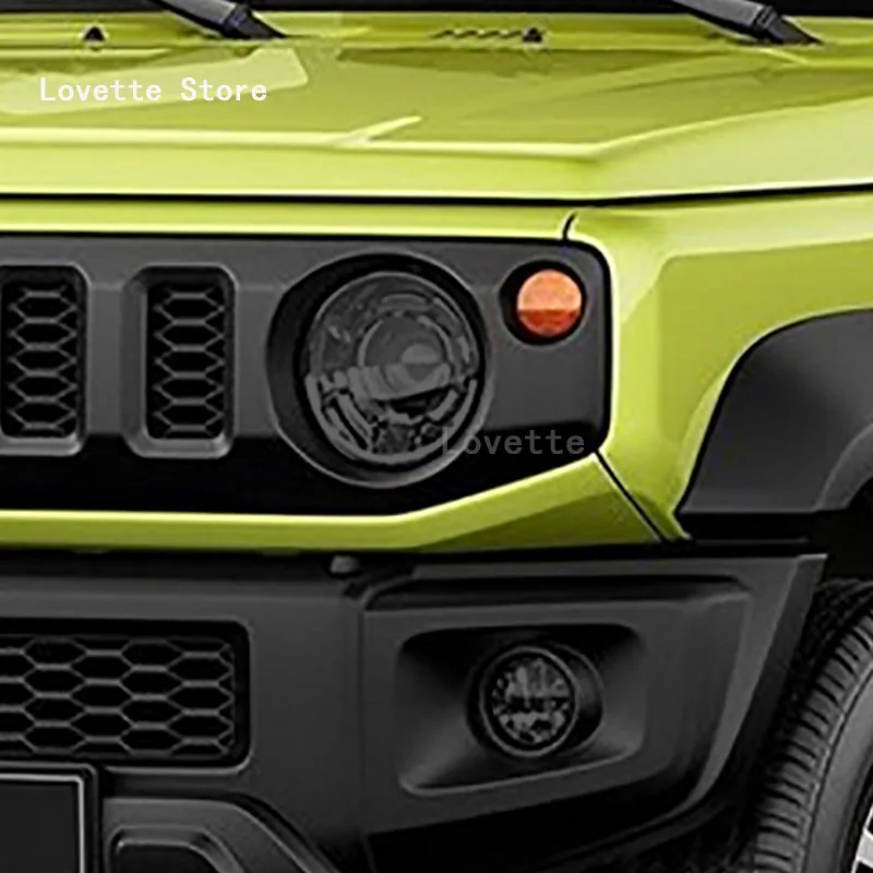 Car Accessories For Suzuki JIMNY 2019-2023 Car Headlight Protective Film Front Lamp Smoked Black TPU Sticker