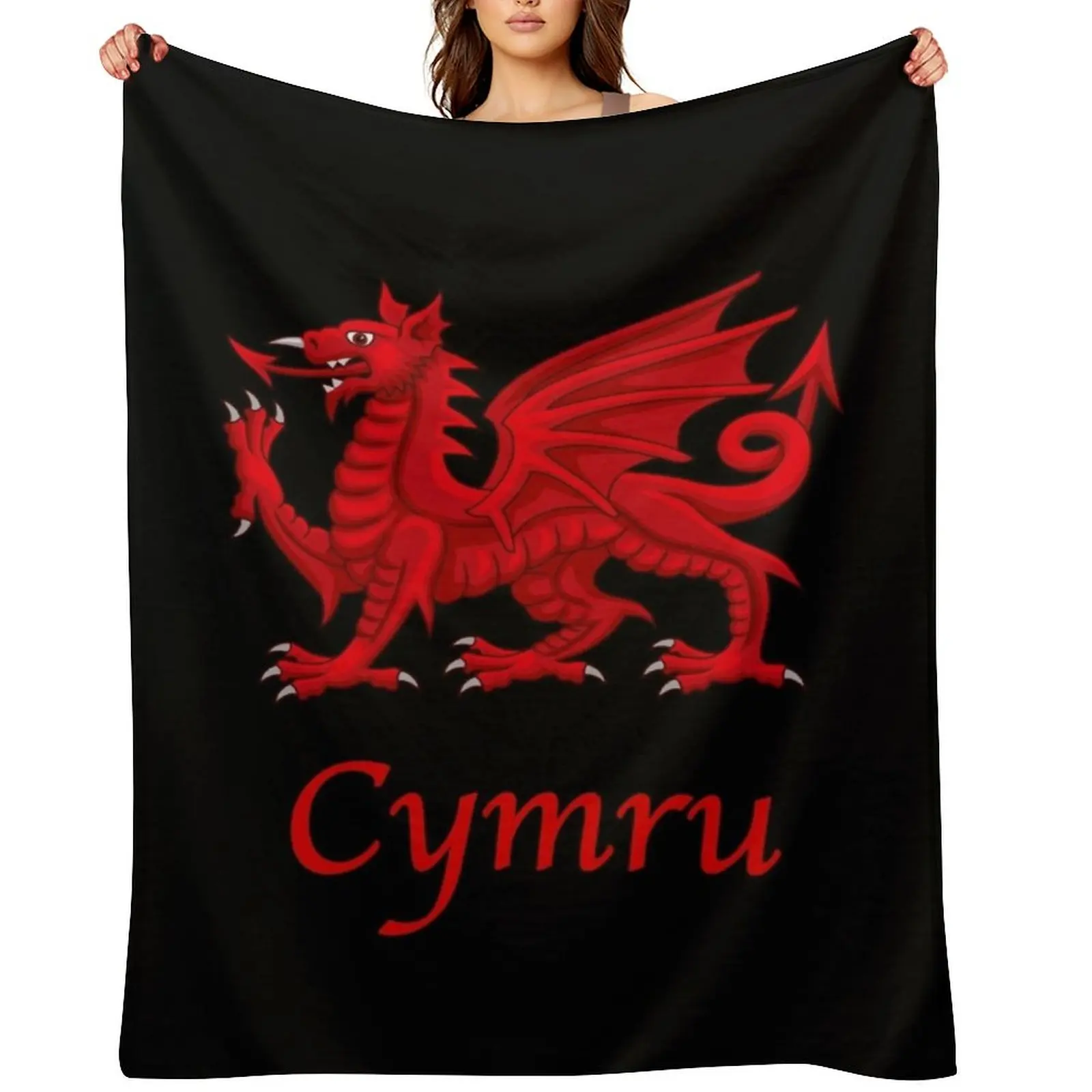 Cymru - Wales Throw Blanket Designers Beach Retros For Decorative Sofa Blankets
