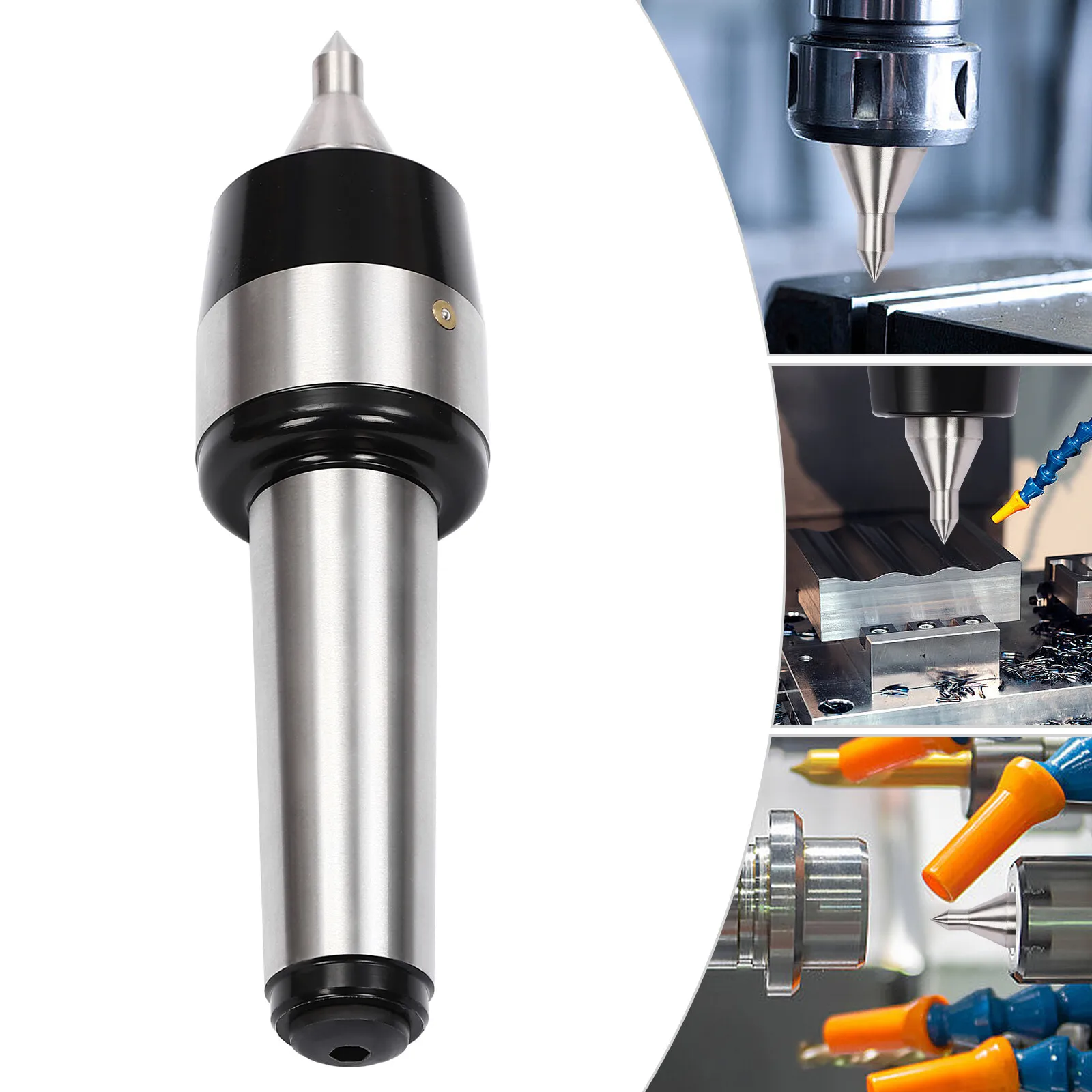 

60° MT5 Live Center MT5 Rotary Center 40CR Steel MT5 Medium Duty Live Center Morse Taper 1000rpm