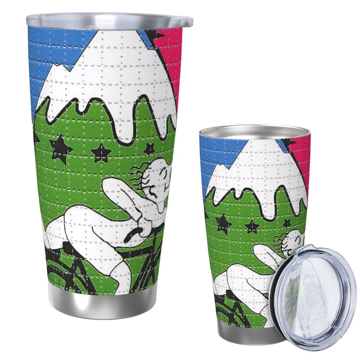 

LSD - Альберт Хофманн - Стакан из нержавеющей стали для дня велосипеда, кружки с вакуумной изоляцией, термохолодные чашки, соломинка с крышкой, 20 унций