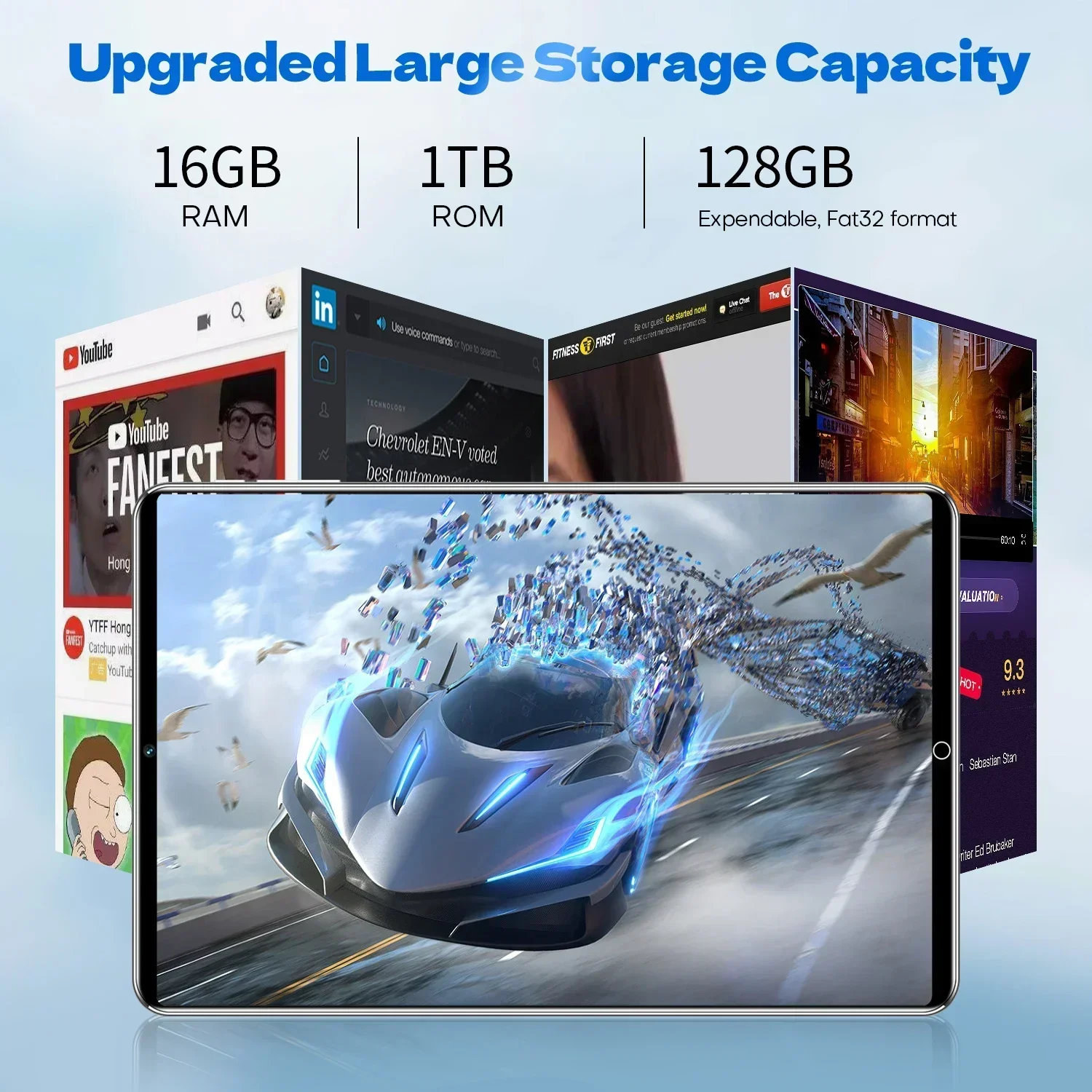 2025 NEW Original Tablet 11 Inch  Android12 16GB+1TB Dual SIM 10 Core WPS Bluetooth  5G Dual SIM Card or Wifi GooglePlay Tablets