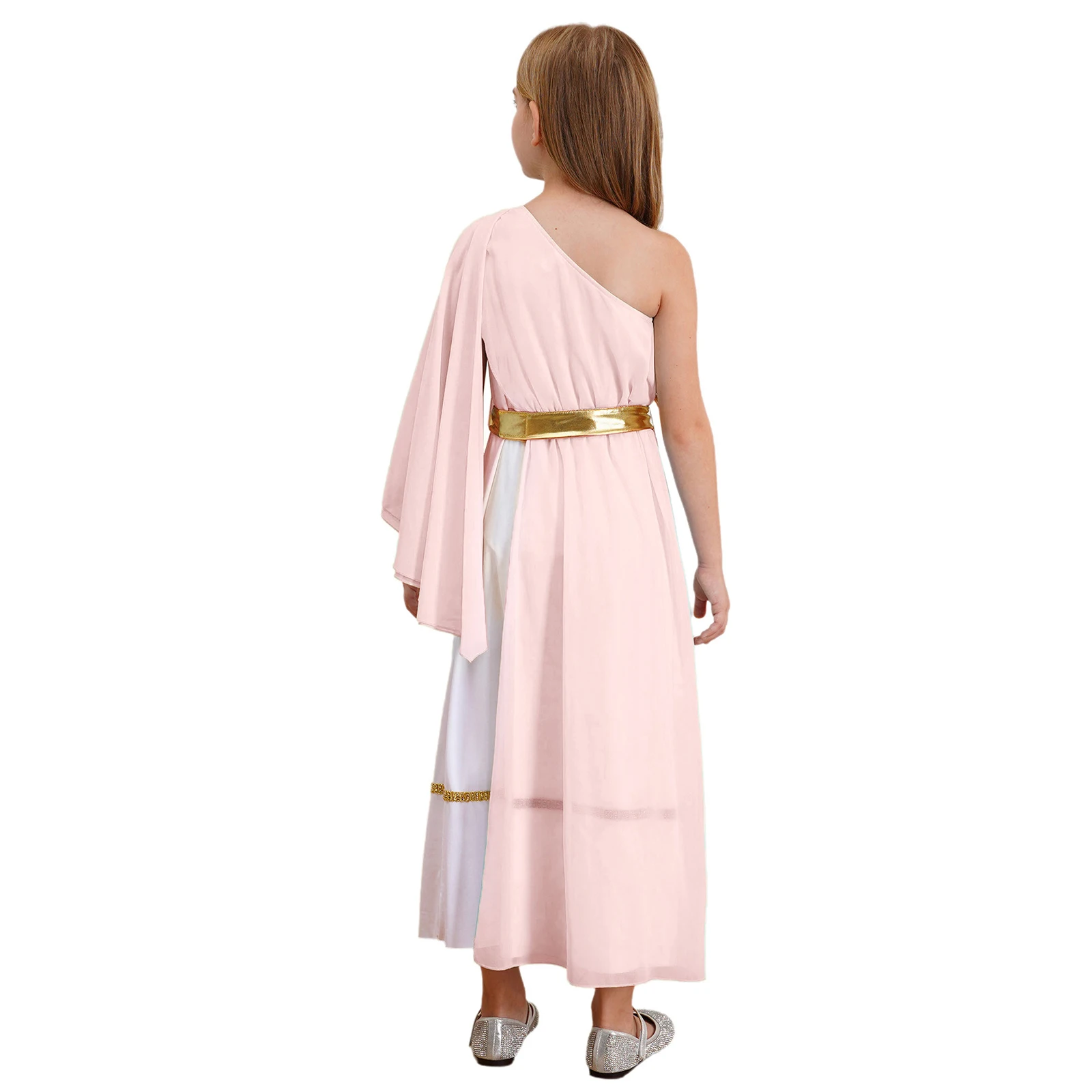 Children Girls Halloween Carnival Liturgical Worship Choir Dance Dress Ancient Greek Roman Egypt Toga Goddesses Princess Costume