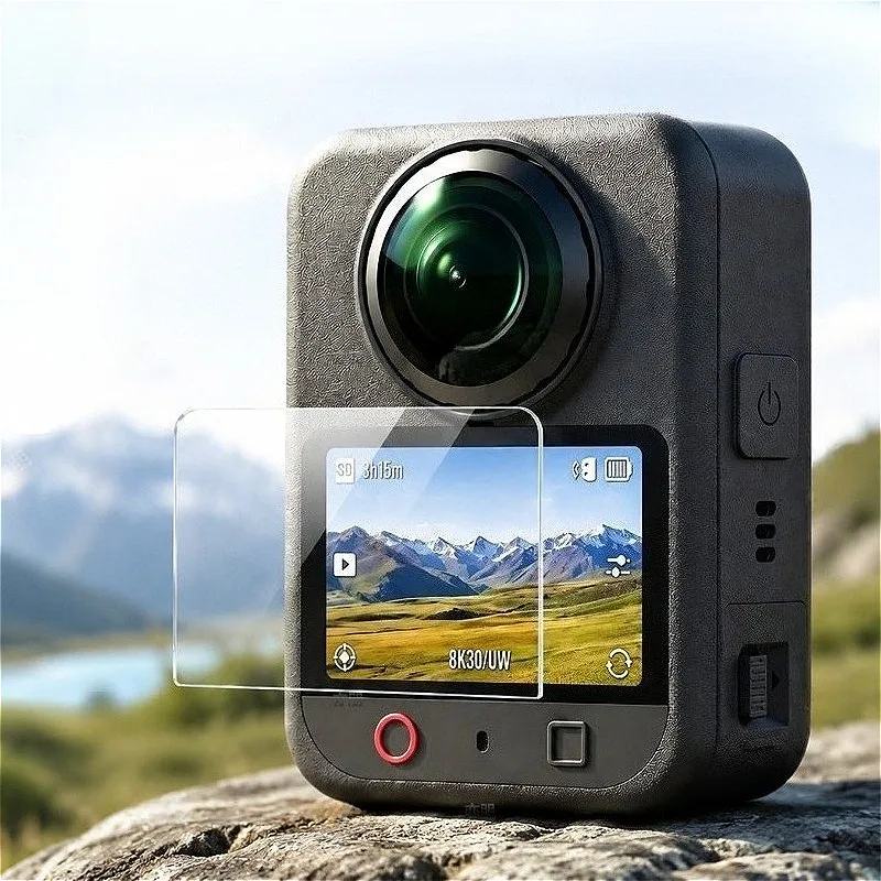 For DJI Osmo 360 II Action Camera Screen Protector HD Tempered Glass for DJI Osmo360II Positioning Easy Install Front Film