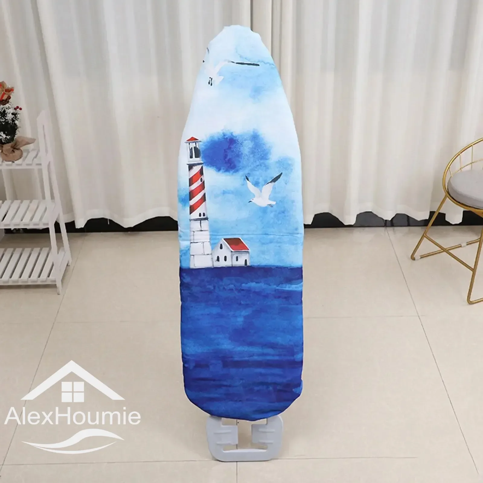 Heat Insulation Ironing Board Cover Thickening Anti-aging Soft Ultra Replacement Cleaning Tools Polyester 140 * 50cm