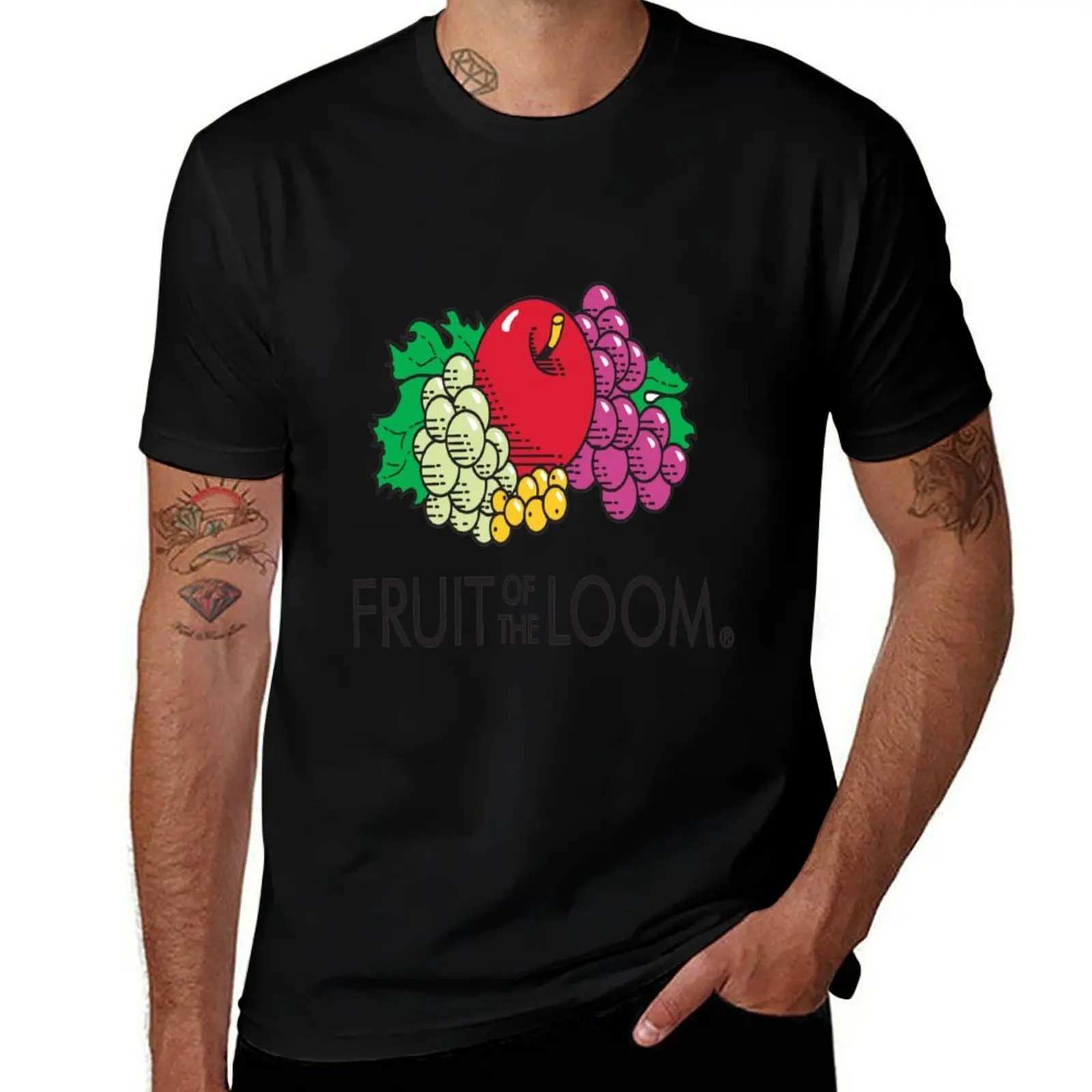 Fruit of the Loom tshirt T-Shirt Art Pattern Printed Casual Top