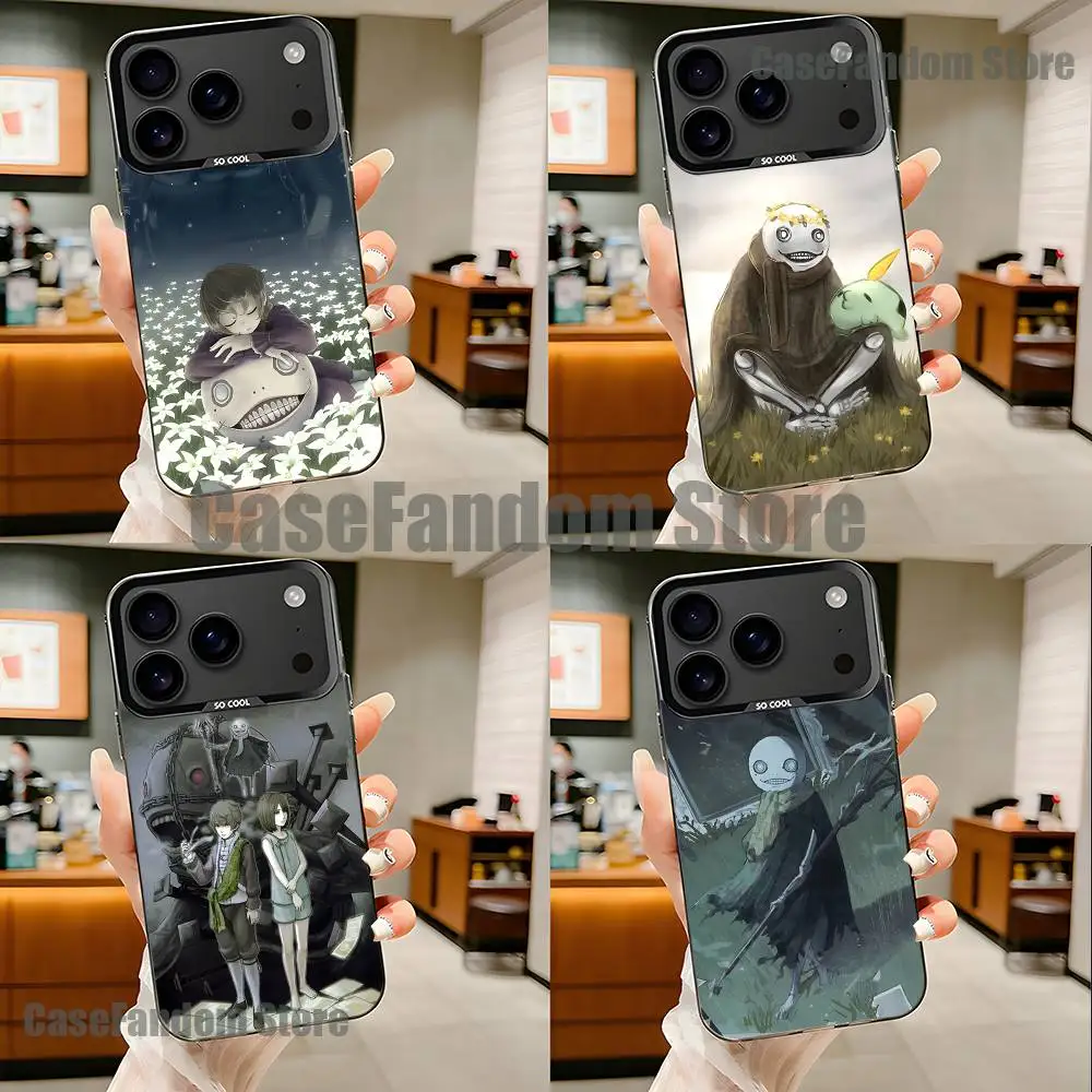 

N-Nier R-Replicant Emil Black Matte Shockproof CoverPhone Case For iPhone 17,16,15,14,13,12,11,Pro,Max,Plus