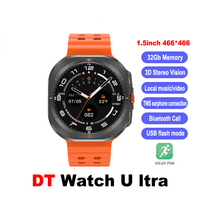2025 DT Watch Ultra 47mm 32Gb Memory Wireless Charging Bluetooth Call Local Music Sports Bluetooth Smart Watch for Men Women